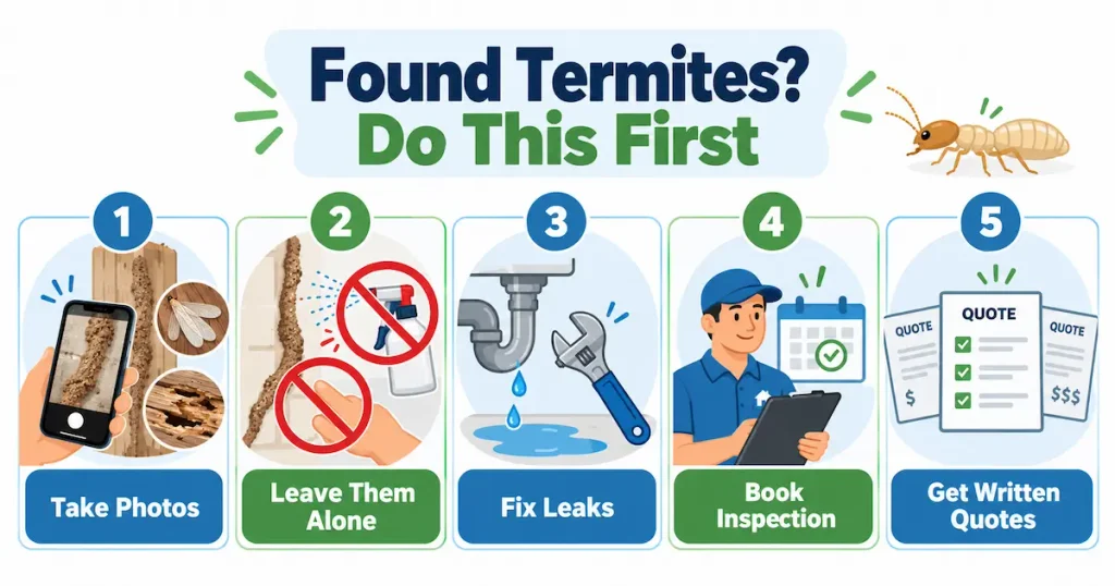 What to Do Today If You Find Termites